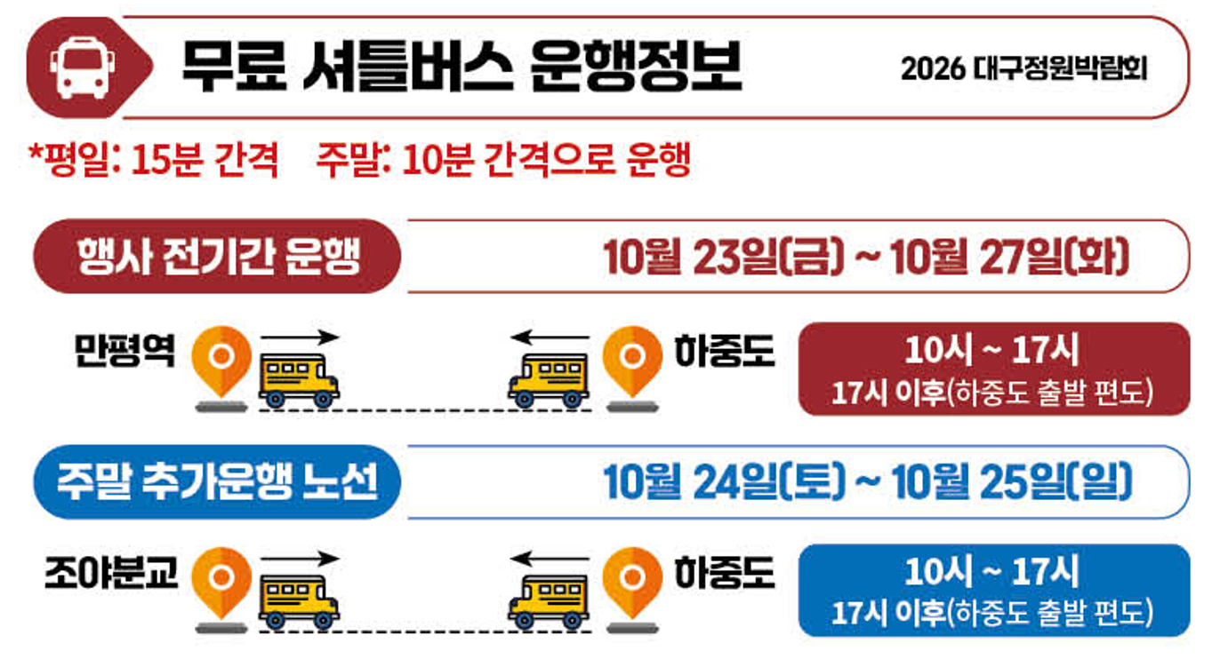 셔틀버스 운행